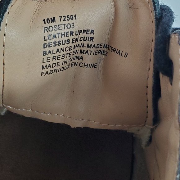 Boulevard Club Black Leather Dress Shoes Mens 10M Breatheoprene - Picture 6 of 9